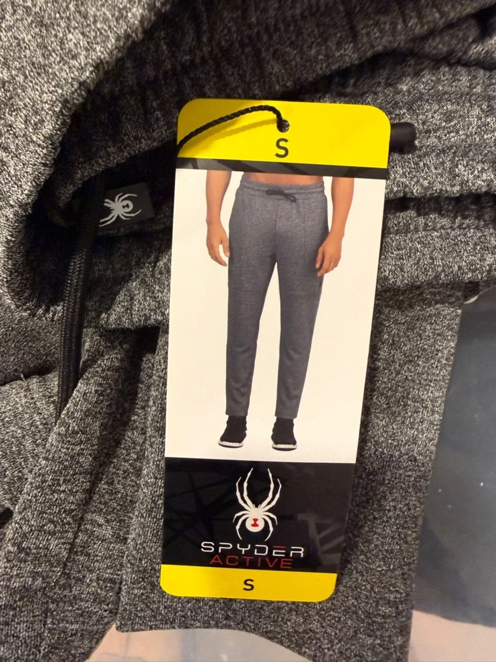 NWT Men’s Spyder Active Jogger Grey-Small - Picture 13 of 16